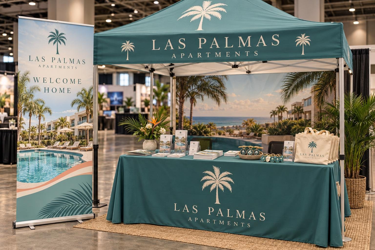 Las Palmas Apartments trade show booth-2